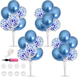 Blue Balloon Stand Centerpiece Table Decoration for Boy Baby Shower