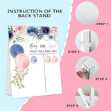 Gender Reveal Party Games Rose Theme Baby Gender Reveal Voting Board