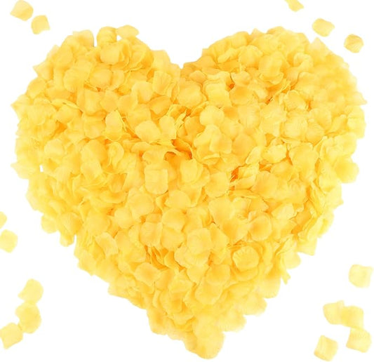 CODE FLORIST 1100 PCS Orange Yellow Silk Flower Rose Petals for Fall