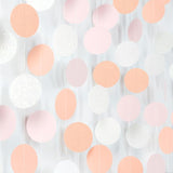 Peach-Pink White Party-Decorations Paper Garland - 52ft Princess