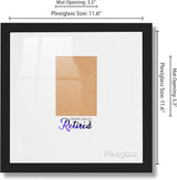 13x13 Retirement Signature Frame with Plexiglass Cover - Holds 4x6