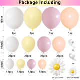 Daisy Flower Balloon Garland Arch Kit 137 pcs Groovy Flower Foil