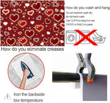 Red Heart Party Backdrop 8x6FT Valentine's Day Photography