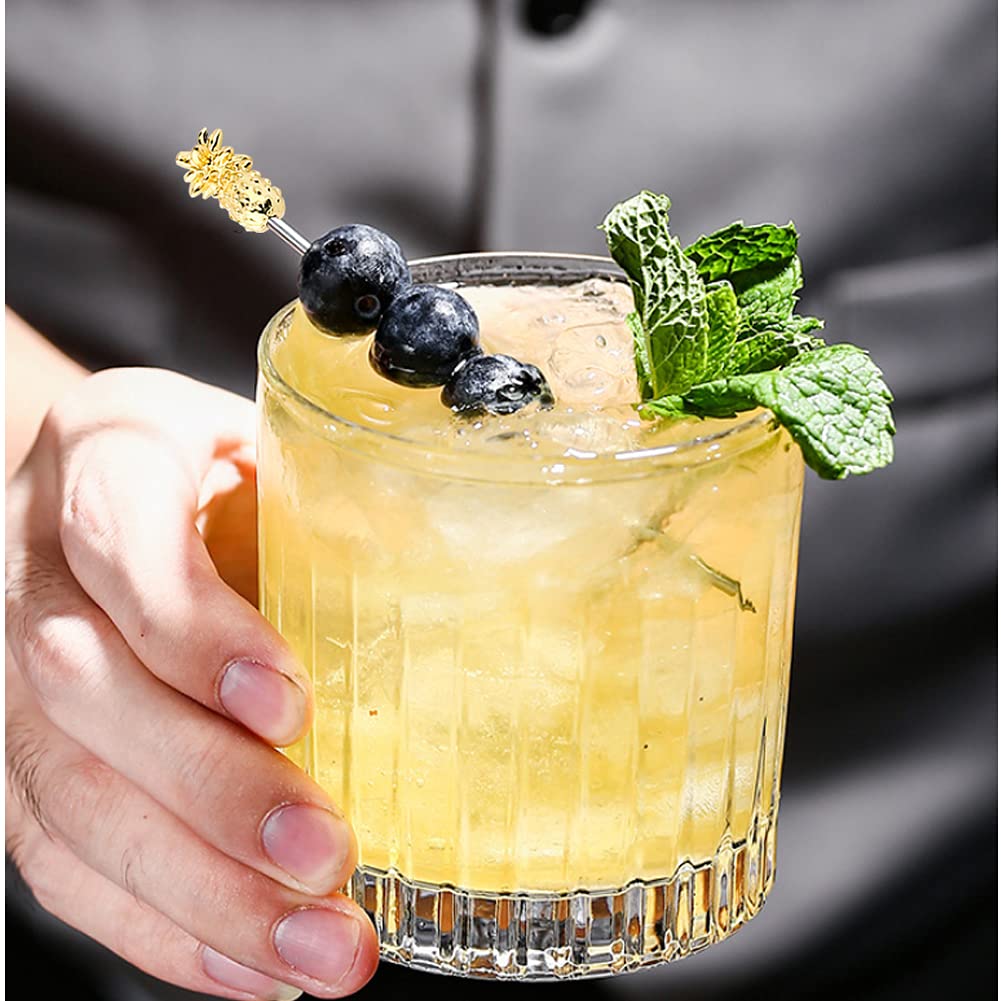 RR-RUOSHUI Pineapple Cocktail Picks Martini Picks for Appetizer