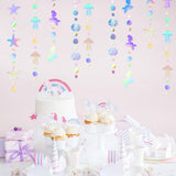 Iridescent Mermaid Birthday Party-Decorations Garland - 40FT Euphoria
