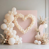 White Sand Balloons, 160Pcs 5 Inch Small Cream Balloon, Latex