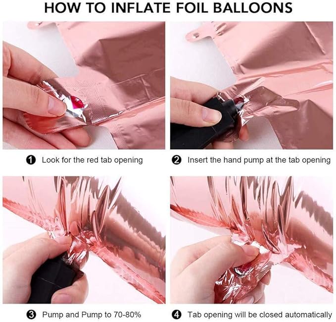 Rose Gold Birthday Balloons Party Decorations Set 38 Pack Party