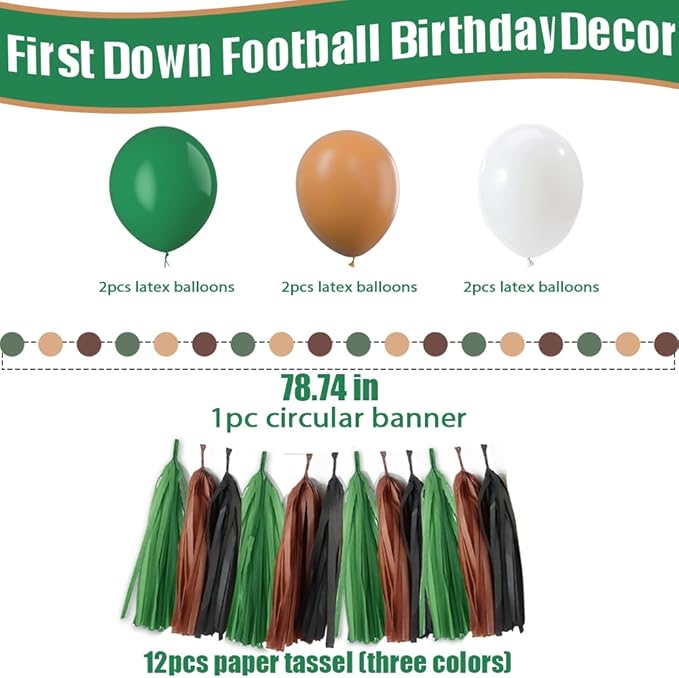 Football 1st Birthday Party Decorations Football 1st High Chair
