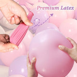 Pink and Purple Balloons 100 Pack 12 inch Light Pink Purple Latex