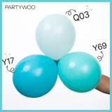 PartyWoo Teal Balloons 100pcs 5 Inch Turquoise Dark Teal Latex