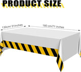 3 Pcs Construction Birthday Party Tablecloth 51 x 71 Inch Road