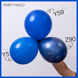 PartyWoo Royal Blue Balloons 100pcs 12 Inch Dark Blue Latex Helium