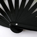 Folding Fan UV Glow Rave Bamboo Hand Fan Carnival Decoration Dancing