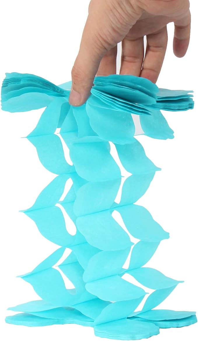 Purple Blue Mermaid Party Decorations Garland Streamers 12pcs Girls