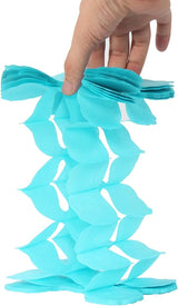 Purple Blue Mermaid Party Decorations Garland Streamers 12pcs Girls