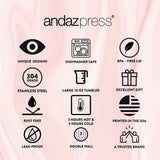Andaz Press Personalized Kids Tumbler Ballet Shoes Kids Stainless