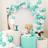 PartyWoo Teal Balloons 100pcs 5 Inch Turquoise Dark Teal Latex
