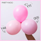 PartyWoo Baby Pink Balloons 100 pcs Different Sizes of 18 12 10 5 Inch