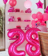 40 Inch Number Balloons Hot Pink 2 Large Number Balloon Anniversary