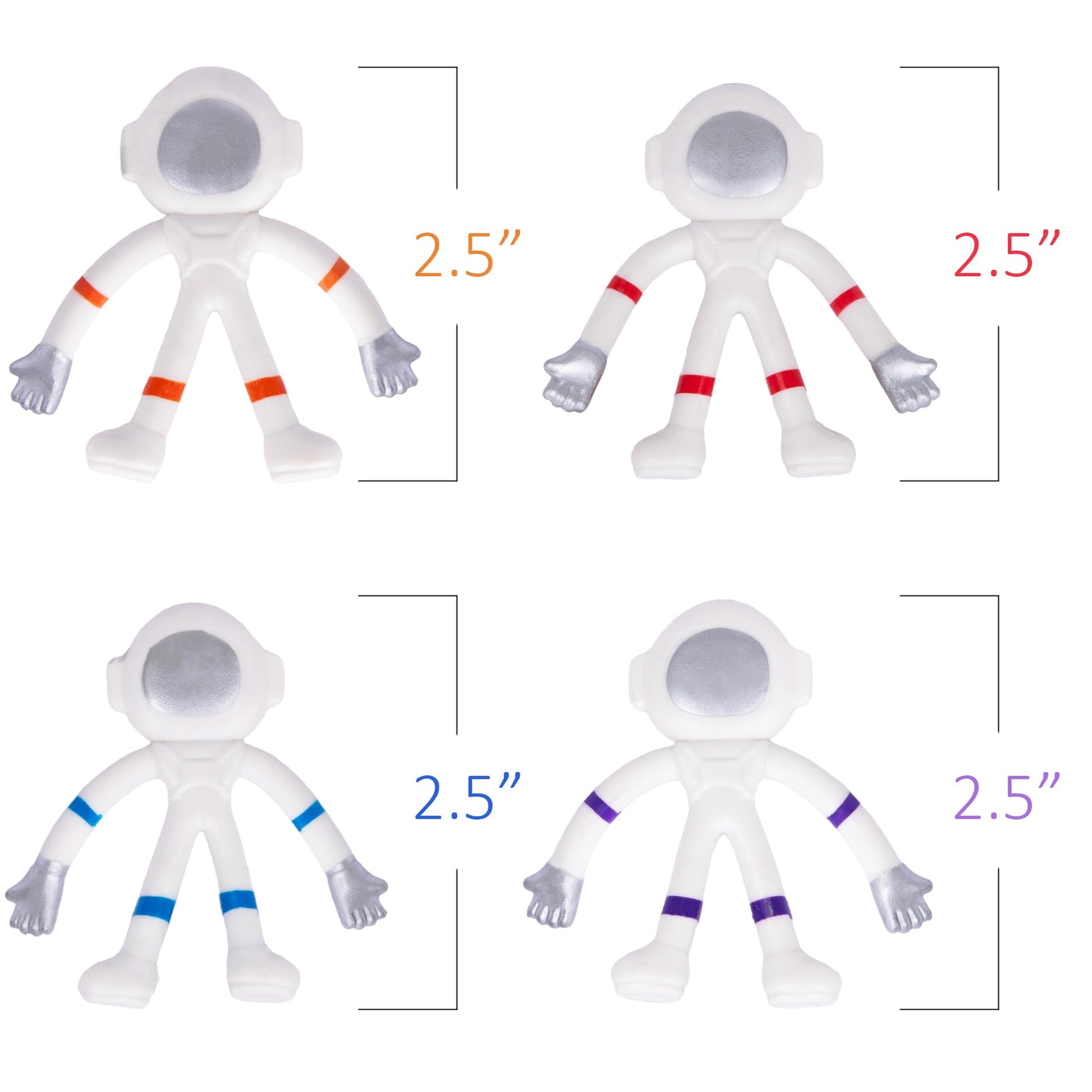 48 Piece Mini Bendable Astronaut Figurines, Astronaut