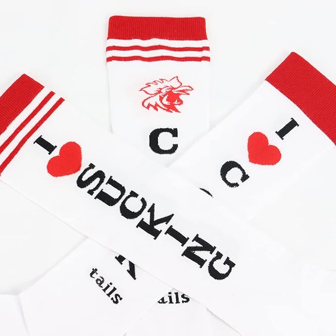 Bibalabili Funny Socks I Love Cocktails Knee Tube Party Stockings Gag
