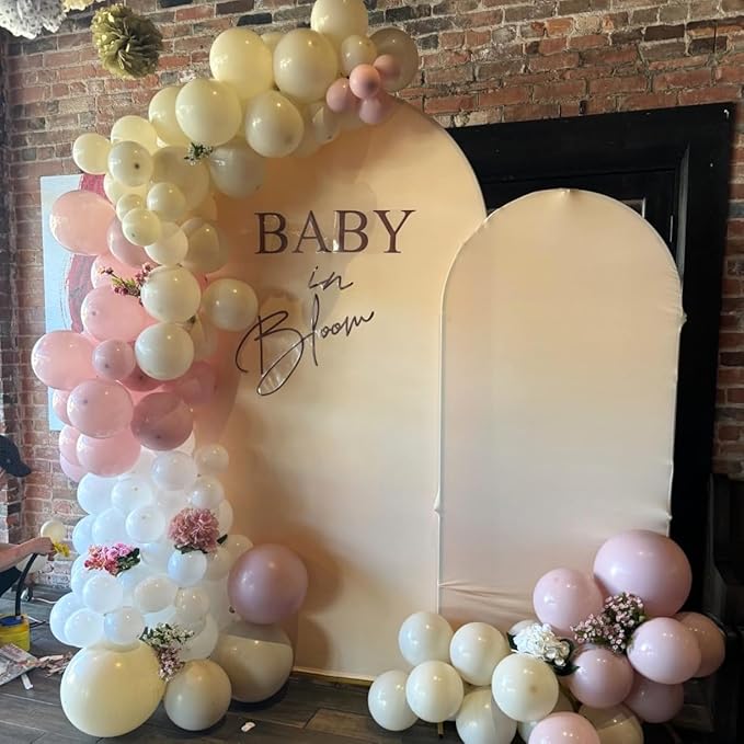 Dusty Pink and Gold Balloons Set 60Pcs 12 Inch Retro Blush Pink