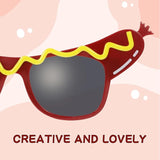Gatuida 2 Pcs Funny Dance Party Makeup Glasses Hot Dog Eyeglasses for
