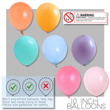 Tosuced Balloon Column Stand Kit,2 Sets of Assorted Rainbow Balloon