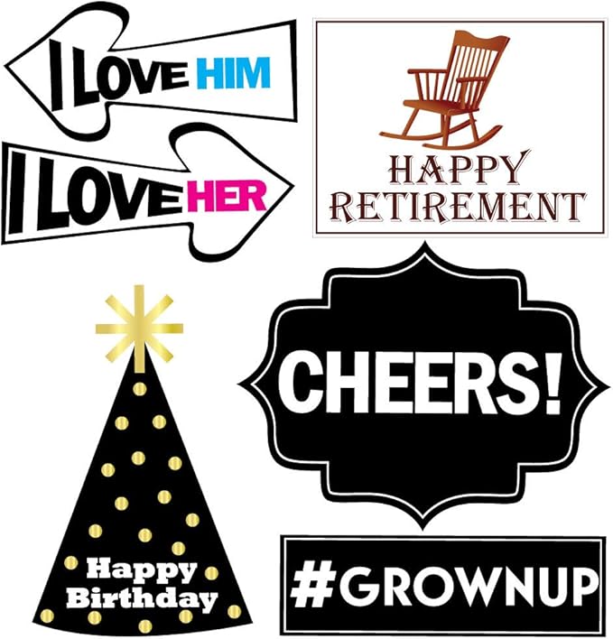 Retirement Photo Booth Props 43 Pieces Funny Happy Retirement Party