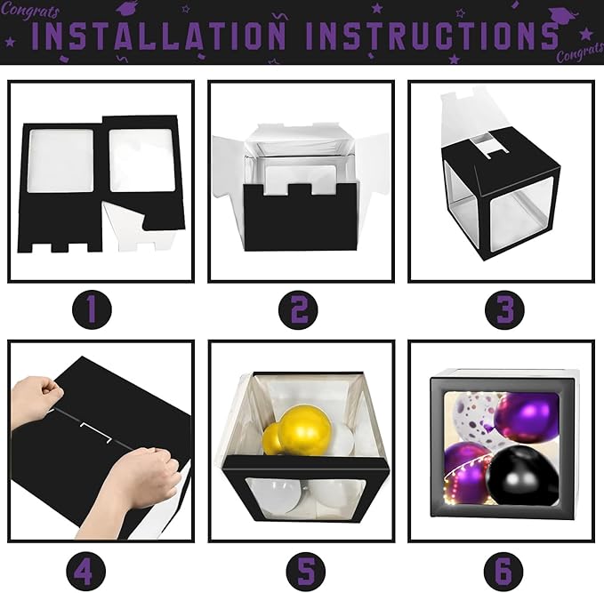 Graduation Decorations 2026 - Purple Graduation Decorations - Set of
