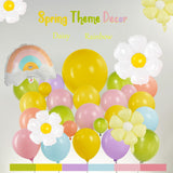 Pastel Daisy balloon arch kit Pastel pink yellow green blue red Purple