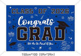 Graduation Decorations 2026 Blue Set, Congrats Grad Decor Set with