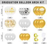 2026 Graduation Decorations, White Graduation Decorations, Balloons