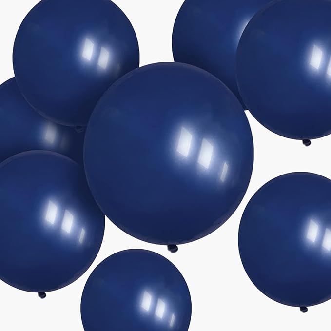 Navy Blue Balloons 100 Pack 12 inch Round Helium Navy Balloons for