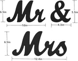 Mr and Mrs Sign Wedding Sweetheart Table Decorations Mr and Mrs