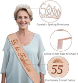 55th Birthday Decorations for Women 32PCS 55th Birthday Party
