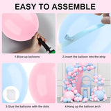 Pink and Blue Balloons Garland Arch Kit, 134pcs Gender Reveal Balloon