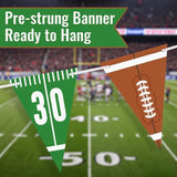11 Pcs Football Party Decorations Kit Touchdown Letter Foil Balloon