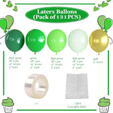 St Patricks Day Balloon Arch Garland Kit 131PCS Green Balloon Arch