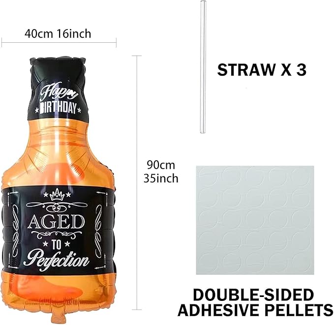 Whiskey Bottle Beer Cup Balloons Set of 2 Whiskey Bottle Beer Mug