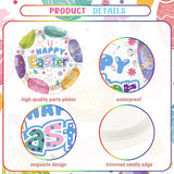 194 Pcs Easter Party Supplies Decorations Happy Easter Party Plates