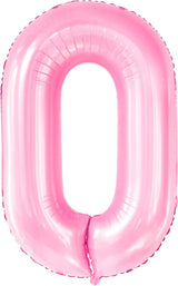 KatchOn, Huge 40 Inch Light Pink 0 Balloon - Pink Balloons | Zero