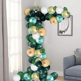 Green and Gold Balloons, 67Pcs 12 inch Metallic Green Gold Confetti
