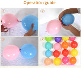 ADIDO EVA Link Balloons White 12 Inch Quick Link Latex Balloon 80 Pcs