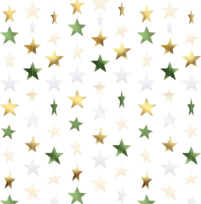 Patelai Glitter Star Garland Banner 2026 Graduation Decor 130 Feet #14