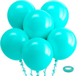 Bezente Teal Balloons 18 Inch - 30 Pack Large Thick Teal Balloons Big