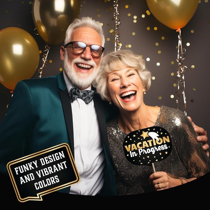 Retirement Photo Booth Props European Made Retirement Party Supplies