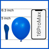 PartyWoo Royal Blue Balloons 100pcs of 5 Inch Dark Blue Latex