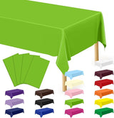 QZYL 4 PCS Plastic Tablecloth, 54 x 108 Inches Waterproof Disposable