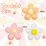 Hiboom 72 Pcs Groovy Retro Hippie Balloons Boho Peace Party Decor 12
